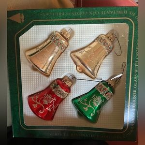 Vintage, 4 ornaments, Christmas by Krebs